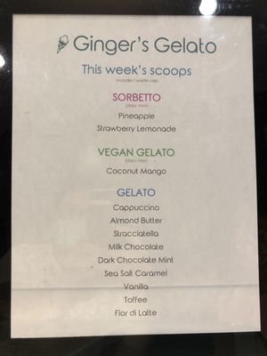 Menu photo 2 Ginger's Gelato Walnut Creek, CA Menu photo 2 Ginger's Gelato Walnut Creek, CA