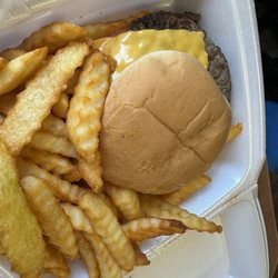 Double Cheeseburger with fries