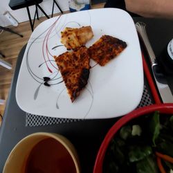 Burnt cheese pizza