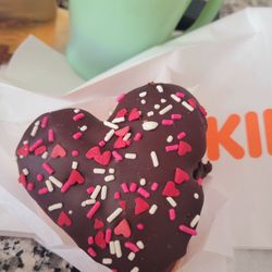 Dunkin' - Brownie batter donut for Valentine's 2026.