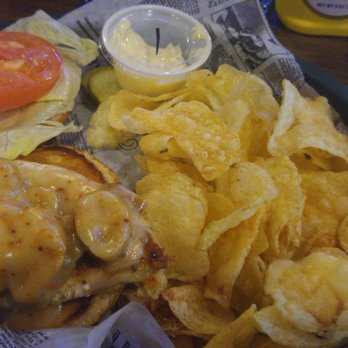 Northside Bar & Grill - The 'Angry Bird' Chicken sandwich. I like it spicy, so the melted ghost-pepper cheese w jalapenos definitely hits the mark. - American Near Me - Monroe, Michigan