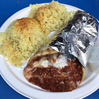 Niko Niko's - Greek Chicken Parmesan Pita with rice - Greek Near Me - Houston, Texas Niko Niko's - Greek Chicken Parmesan Pita with rice - Greek Near Me - Houston, Texas