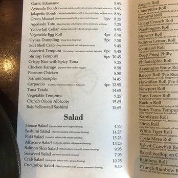 SkyBay Sushi - Menu - Sushi Bars Near Me - Costa Mesa, California SkyBay Sushi - Menu - Sushi Bars Near Me - Costa Mesa, California