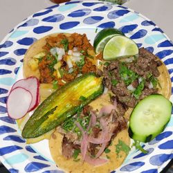 Asada (upper right)
Carnitas (bottom)
Pastor (upper left)