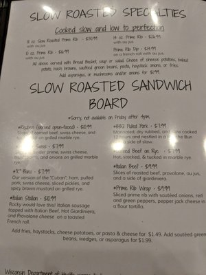 Menu photo 2 Joe's K Ranch Cudahy, WI