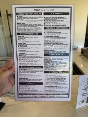 Menu photo 7 Vibe Healthy Eats Folsom, CA