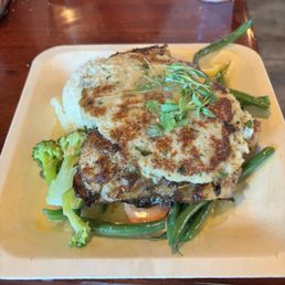 Crab Stuffed Grouper special with vegetables and mashed potatoes!!!
