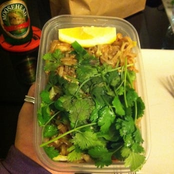 Baan Thai - Pad Thai take away with extra coriander - Asian Fusion Near Me - Leopardstown, D