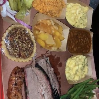 Terry Black's Barbecue - Brisket, mac&cheese, jalapeño cheddar sausage, greens bbq beans - Barbeque Near Me - Austin, Texas Terry Black's Barbecue - Brisket, mac&cheese, jalapeño cheddar sausage, greens bbq beans - Barbeque Near Me - Austin, Texas