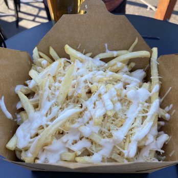Artifex Brewing Company - Truffle fries from the food truck went great with our cold beer - Breweries Near Me - San Clemente, California