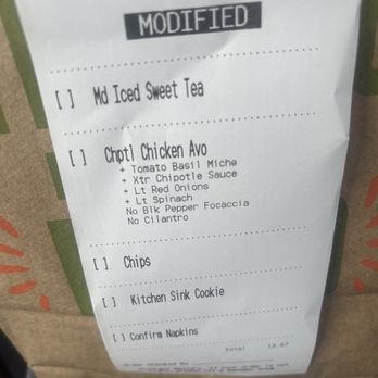 Panera Bread - My actual REQUEST for my sandwich - Salad Near Me - Forney, Texas