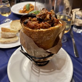 Tandem - Cuzzetiello - supposed to be meatball but had eggplant. - Italian Near Me - Naples, NA Tandem - Cuzzetiello - supposed to be meatball but had eggplant. - Italian Near Me - Naples, NA