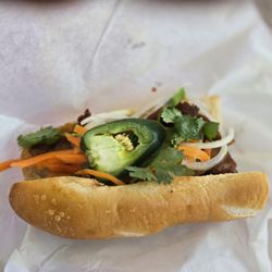 Q-Cup Boba Tea - Superb grilled pork banh mi