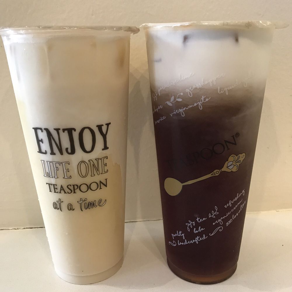 Teaspoon - Roasted tea creama on the right and liquid gold on the left - Desserts Near Me - San Francisco, California Teaspoon - Roasted tea creama on the right and liquid gold on the left - Desserts Near Me - San Francisco, California