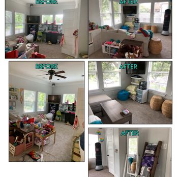 Get Organized! - TV area - All tidied up with space for slumber parties - Home Organization Near Me Get Organized! - TV area - All tidied up with space for slumber parties - Home Organization Near Me