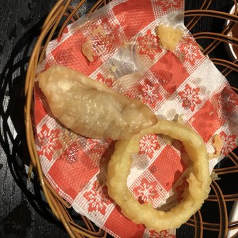 Arigato Sushi - Potsticker in the vegetable tempera. Yeah thanks. - Sushi Bars Near Me - Salinas, California