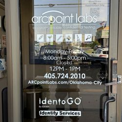 ARCpoint Labs of Oklahoma City - Business hours