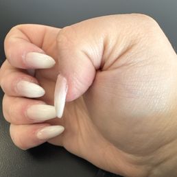Acrylic ombré nails Acrylic ombré nails