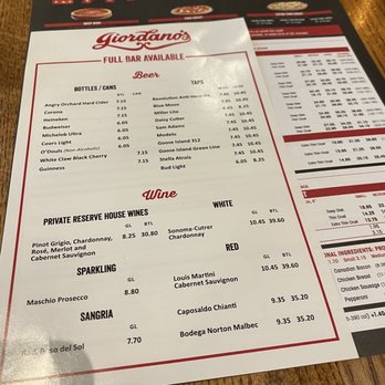 Giordano's - Menu - Pizza Near Me - Chicago, Illinois Giordano's - Menu - Pizza Near Me - Chicago, Illinois
