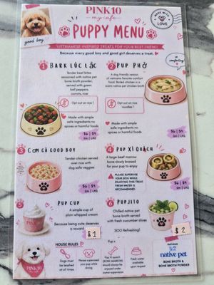 Menu photo 1 Pink10 Westminster, CA
