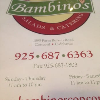 Bambino's - Italian Near Me - Concord, California