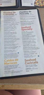 Menu photo 7 La Penca Azul Alameda, CA