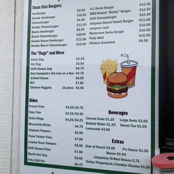 Myrtle's Burgers - Updated menu 3/2023 - Hot Dogs Near Me - Burleson, Texas Myrtle's Burgers - Updated menu 3/2023 - Hot Dogs Near Me - Burleson, Texas