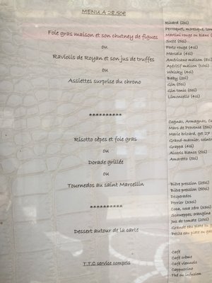 Menu photo 6 Le Chrono Antibes Juan Les Pins, 06 Menu photo 6 Le Chrono Antibes Juan Les Pins, 06