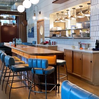 Seabird - blue hued bar area - Seafood Near Me - Wilmington, North Carolina Seabird - blue hued bar area - Seafood Near Me - Wilmington, North Carolina