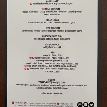 Trend Urban Cafe - Menu - Tacos Near Me - Stone Mountain, Georgia Trend Urban Cafe - Menu - Tacos Near Me - Stone Mountain, Georgia
