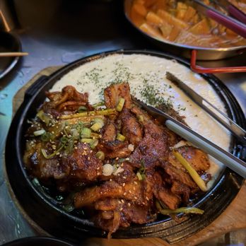 Han Shin Pocha - Spicy Pork with Cheese - Bars Near Me - Carrollton, Texas Han Shin Pocha - Spicy Pork with Cheese - Bars Near Me - Carrollton, Texas