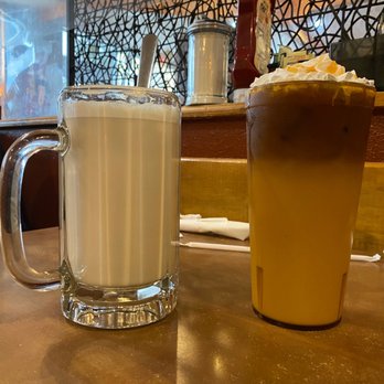 Cafe Java - Round Rock - London Fog and Caramel con Panna Iced (with coconut milk) - Coffee & Tea Near Me - Round Rock, Texas Cafe Java - Round Rock - London Fog and Caramel con Panna Iced (with coconut milk) - Coffee & Tea Near Me - Round Rock, Texas