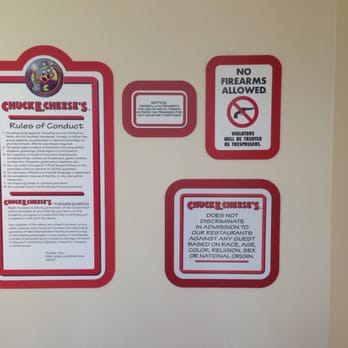Chuck E. Cheese - At this location the no firearms sign makes a lot of sense. - Pizza Near Me - San Bernardino, California