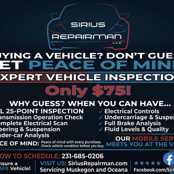Sirius Repairman - Auto Repair Near Me - Rothbury, Michigan Sirius Repairman - Auto Repair Near Me - Rothbury, Michigan