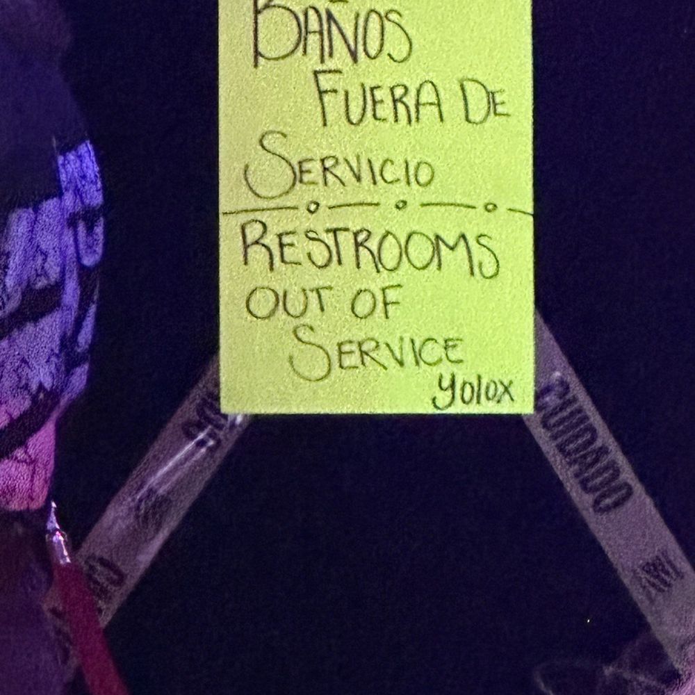 Yolox Restaurant Bar - Bathrooms out of order - Mexican Near Me - Houston, Texas