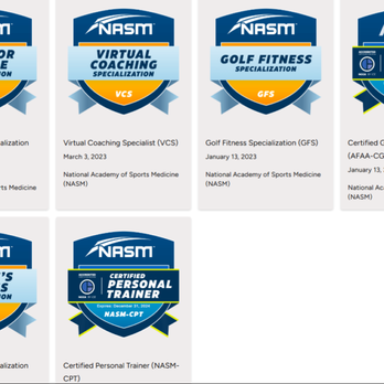 Lake County Trainers - Our Current Certifications - Trainers Near Me Lake County Trainers - Our Current Certifications - Trainers Near Me