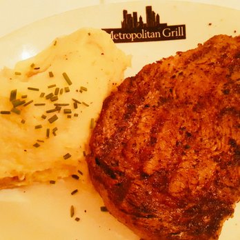 Metropolitan Grill - Boneless Rib Eye Steak with Garlic Mash - American Near Me - Seattle, Washington Metropolitan Grill - Boneless Rib Eye Steak with Garlic Mash - American Near Me - Seattle, Washington