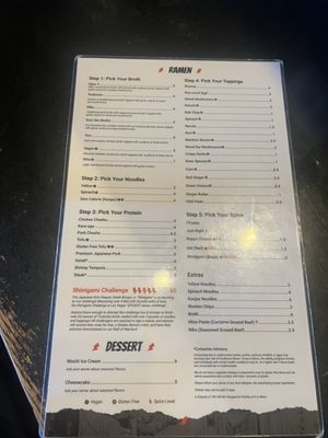 Menu photo 6 Shokku Ramen Las Vegas, NV