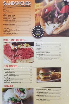Menu photo 1 B & J's Corned Beef Shoppe & Deli Cleveland, OH Menu photo 1 B & J's Corned Beef Shoppe & Deli Cleveland, OH