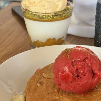 Zaytinya - Galatopita & Greek yogurt with apricots - Greek Near Me - Washington, DC, District of Columbia