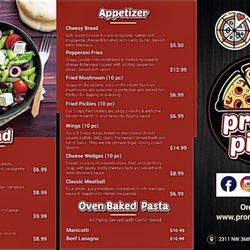 Pronto New York Style Pizza - Salads,Appetizer, Pasta