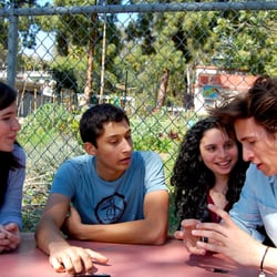 International School Los Angeles Lycée International - Secondary students take a break in Los Feliz's community garden.