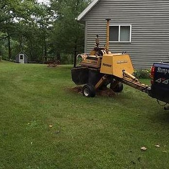 Zielinski's Tree Services - Stump Grinding: We have 2 different size stump grinders available for any size stump in any location. - Tree Services Near Me - Pound, Wisconsin Zielinski's Tree Services - Stump Grinding: We have 2 different size stump grinders available for any size stump in any location. - Tree Services Near Me - Pound, Wisconsin