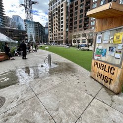 Denny Substation Dog Park - Wide angle of park from the north side.