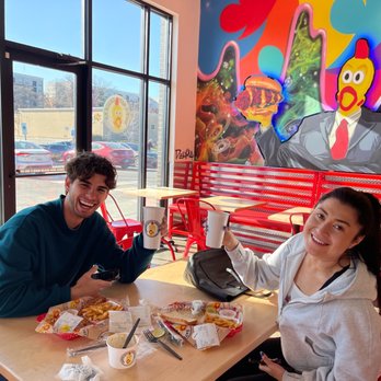 Dave's Hot Chicken - Ana and Jackson love their free milkshake - Chicken Shop Near Me - Omaha, Nebraska Dave's Hot Chicken - Ana and Jackson love their free milkshake - Chicken Shop Near Me - Omaha, Nebraska