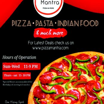 Pizza Mantra - a pizza with pepperoni and peppers - Pizza Near Me - Langley, British Columbia
