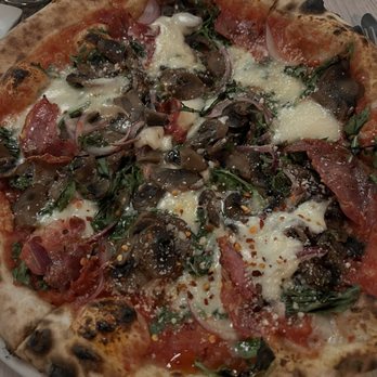 Brick Fire Tavern - Veggie Monster and I added salami - Pizza Near Me - Honolulu, Hawaii Brick Fire Tavern - Veggie Monster and I added salami - Pizza Near Me - Honolulu, Hawaii
