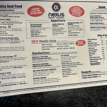 Nexus Brewery and Restaurant - Menu from March 2024 - Breweries Near Me - Albuquerque, New Mexico