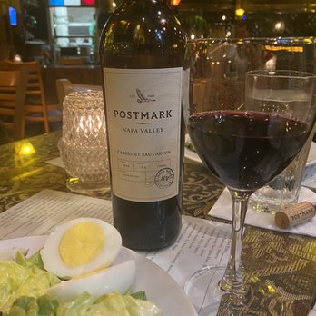 Cafe Degas - Postmark Cabernet wine - French Near Me - New Orleans, Louisiana