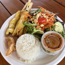 Chicken skewers plate Chicken skewers plate
